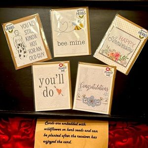 Greeting Cards with wildflowers (5 total)